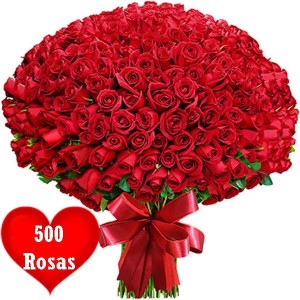 Mega buquê com 500 Rosas Vermelhas