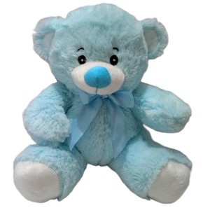 Urso Pelúcia Azul 25cm