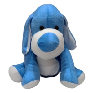 Cachorro Pelúcia Azul 25cm